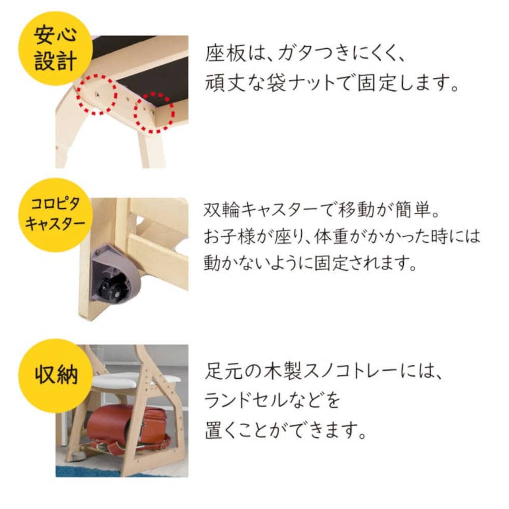 4ステップチェア 木製チェア ナチュラル×ネイビーブルー PVC メーカー直送 ▼返品・キャンセル不可【他商品との同時購入不可】