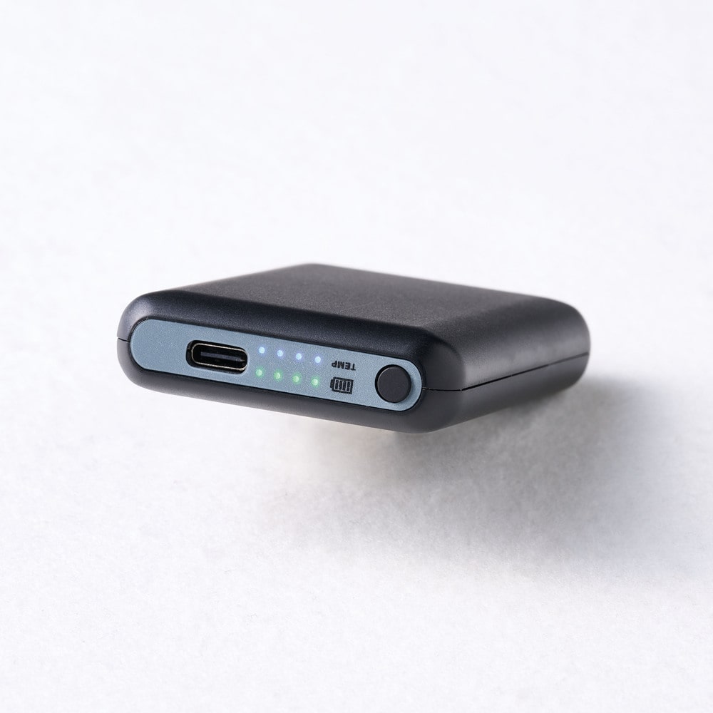 Atackbaseヒートオープンソックスバッテリー(PSEマーク付)セットブラック 【直送品】 返品・キャンセル・他商品と同時購入は不可