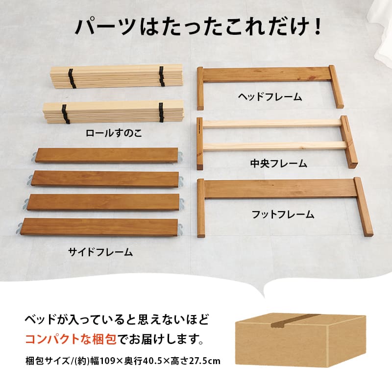 組立簡単 シングルベッド MB-5149SWS 【直送品】 返品・キャンセル・他商品と同時購入は不可