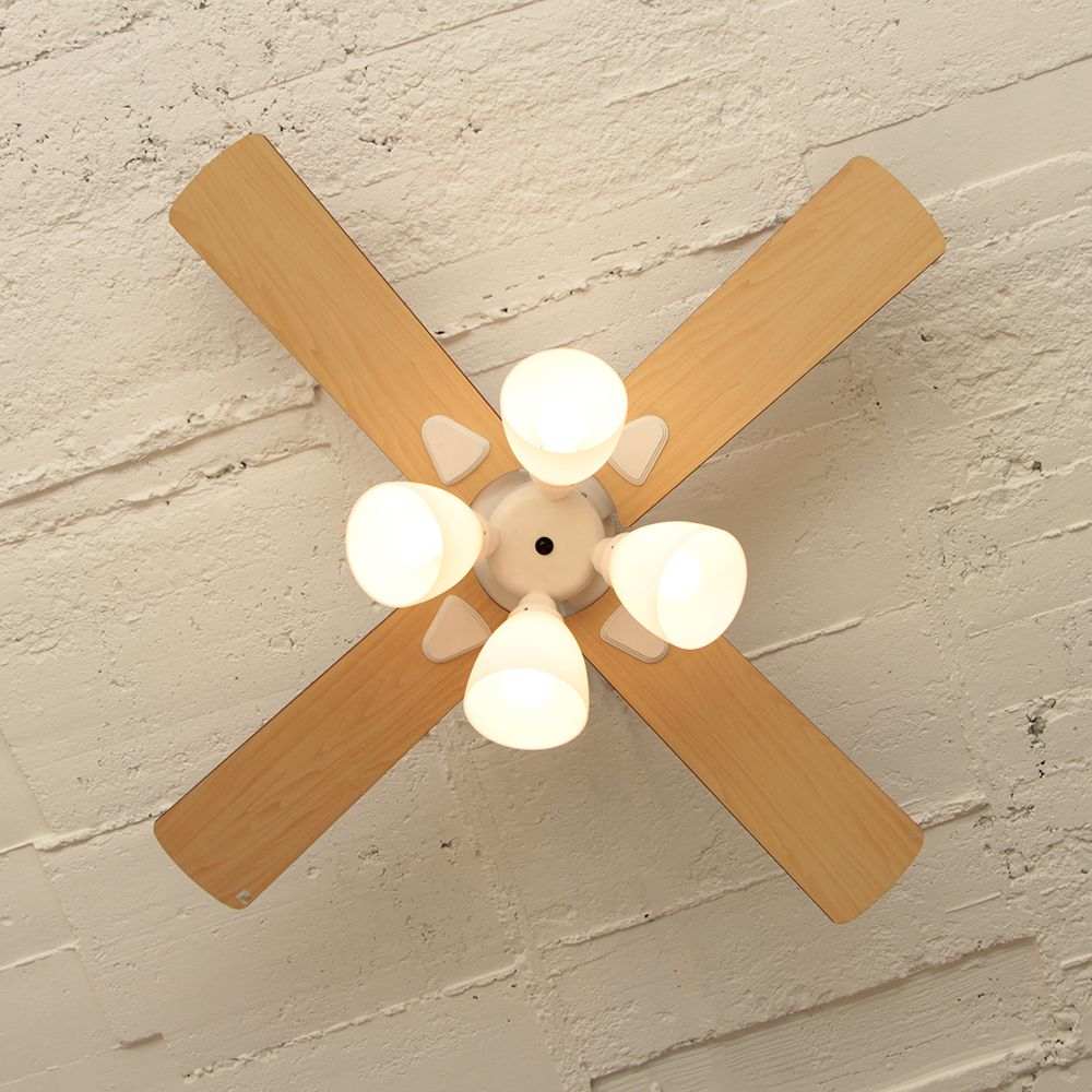 シーリングファン 4灯 ホワイト BIG-101-BK メーカー直送▼返品・キャンセル不可【他商品との同時購入不可】