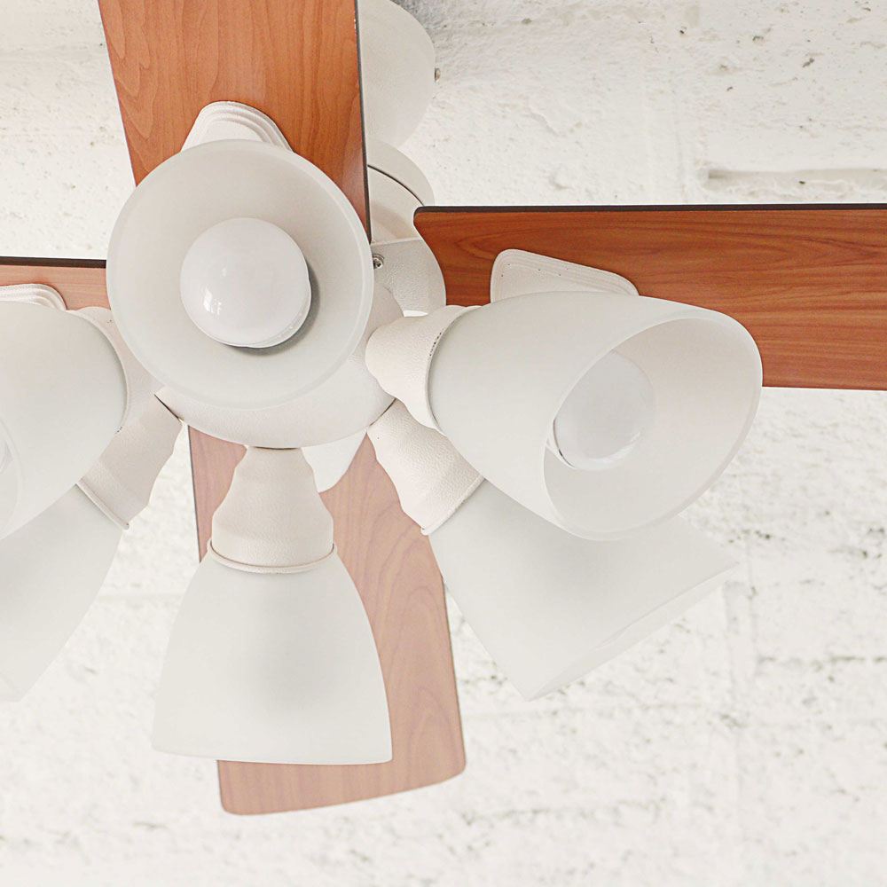 シーリングファン6灯 ホワイト BIG-102-BK メーカー直送▼返品・キャンセル不可【他商品との同時購入不可】