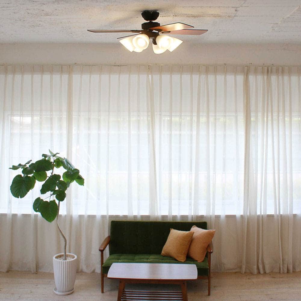 シーリングファン6灯 ブラック BIG-102-BK メーカー直送▼返品・キャンセル不可【他商品との同時購入不可】