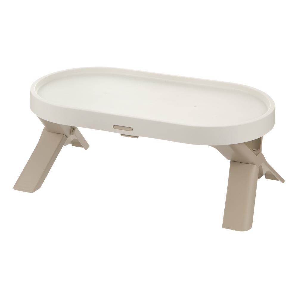 たためるペットテーブル ダブル ベージュ メーカー直送▼返品・キャンセル不可【他商品との同時購入不可】