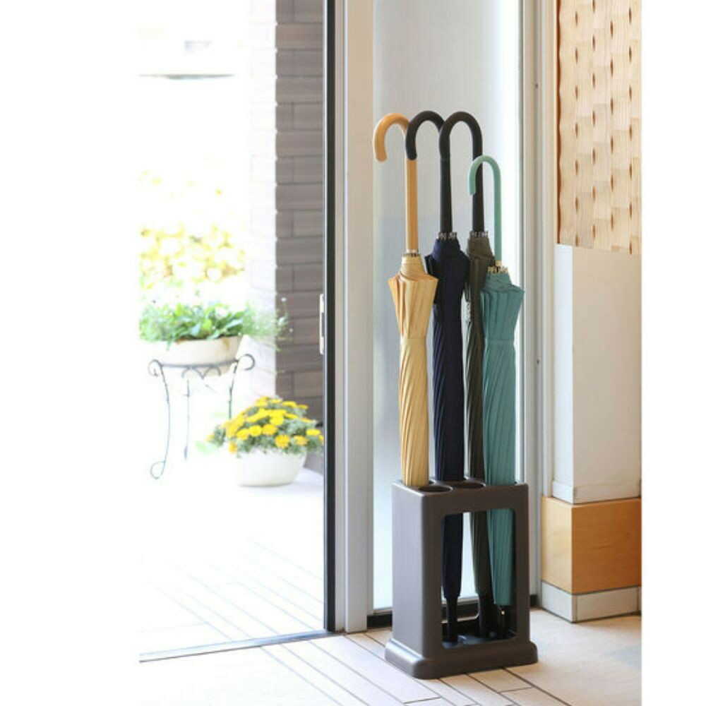 小原産業 傘立て 長方形 6本 ブラウン