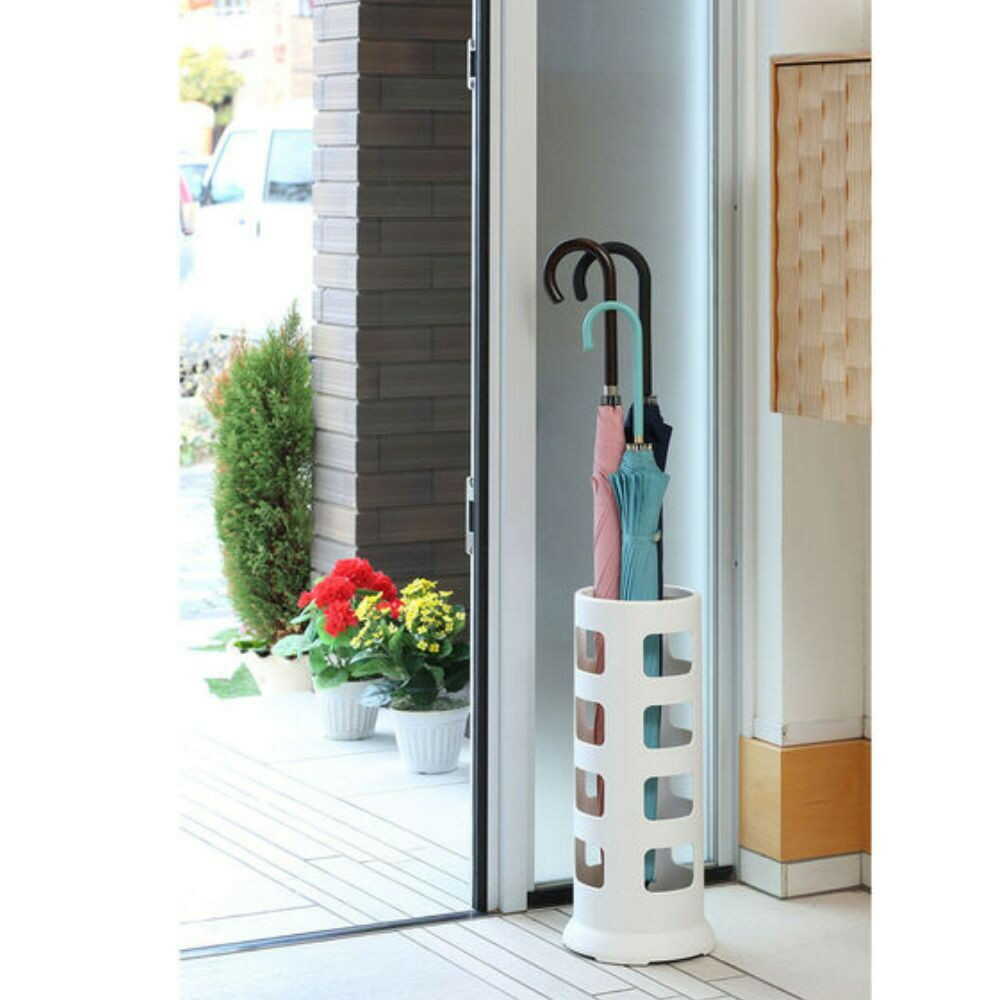 小原産業 傘立て 丸型 ホワイト