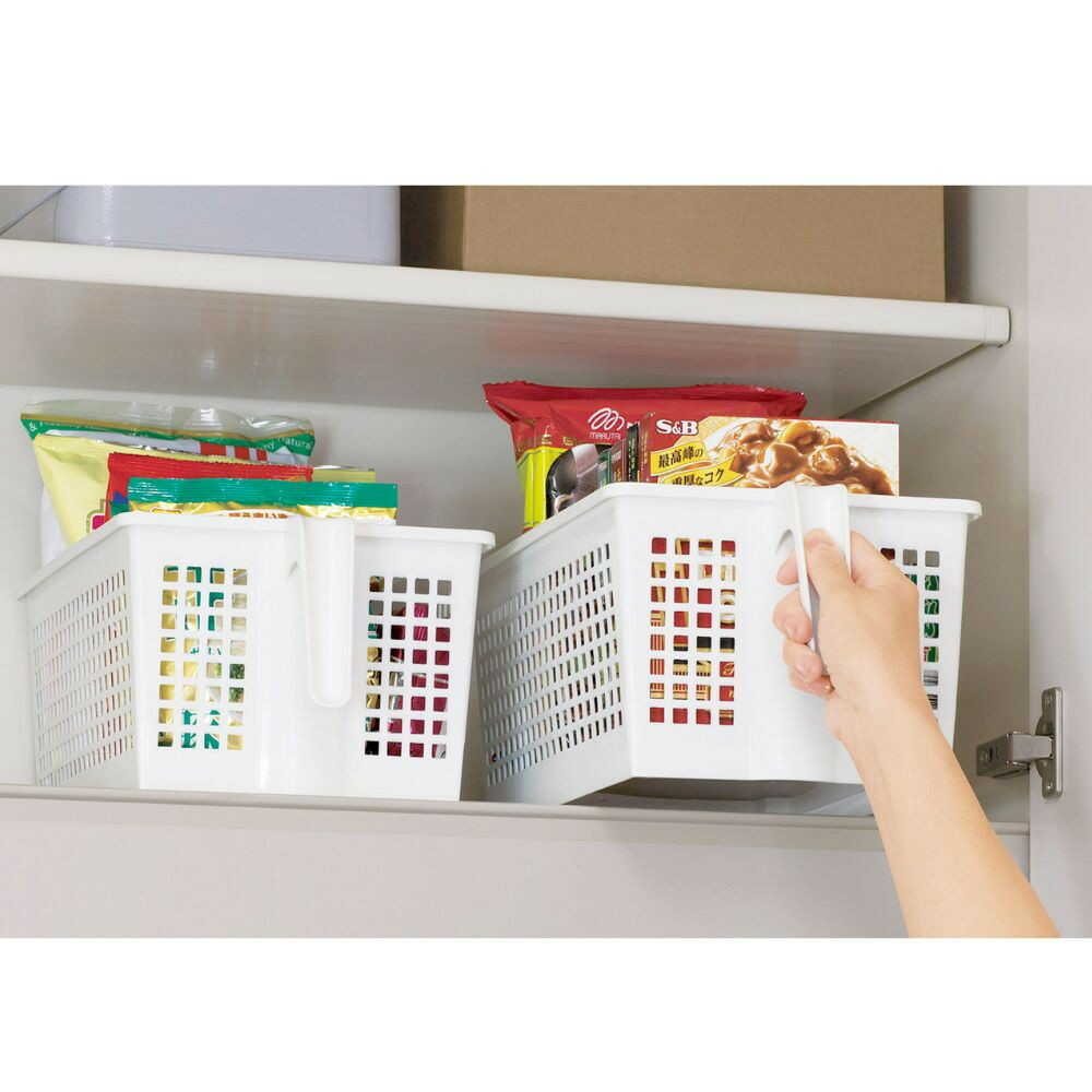 不動技研 ストックハンドルバスケット ホワイト ホワイト