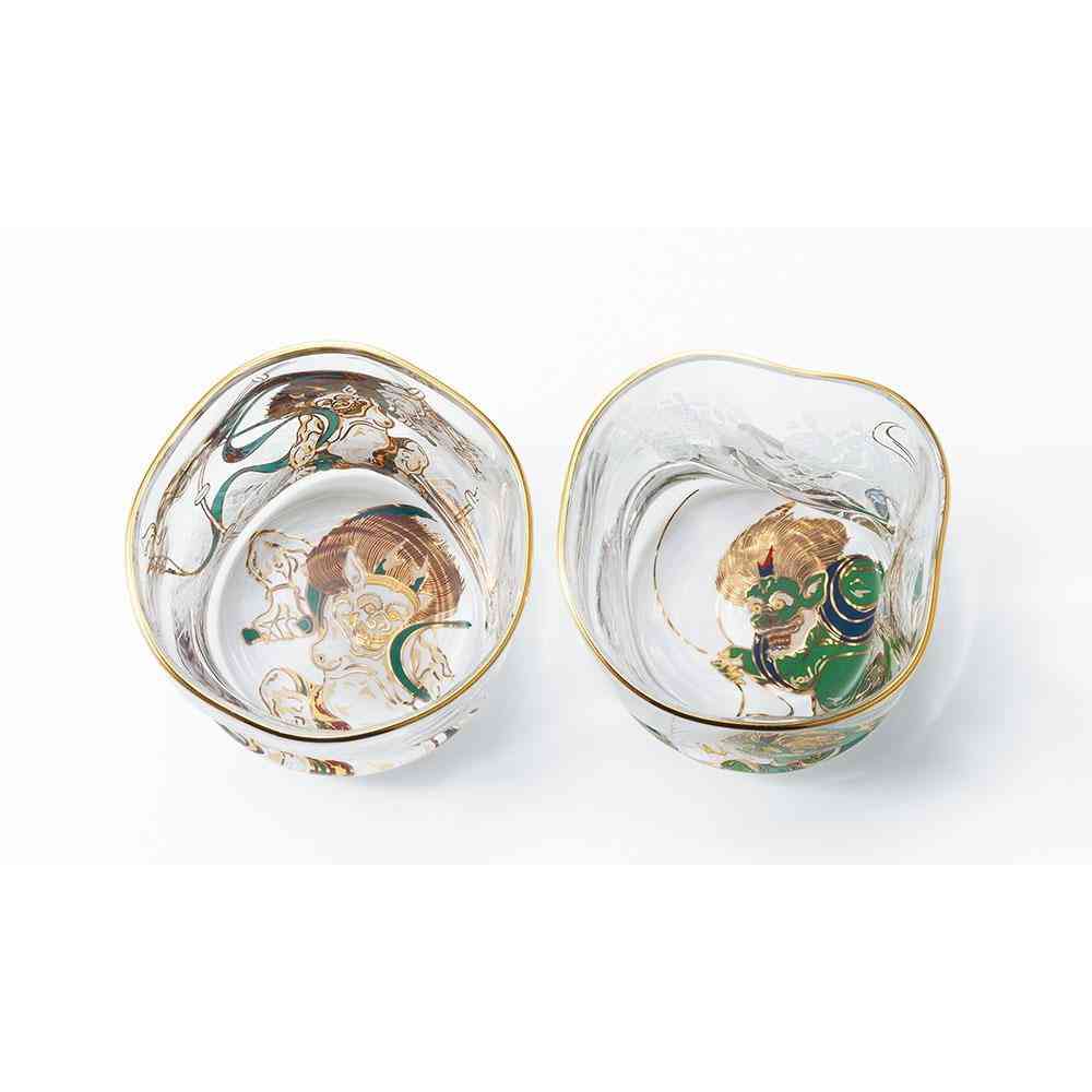 アデリア プレミアムニッポンテイスト 風神雷神酒器セット 片口280ml×1個、盃90ml×2個