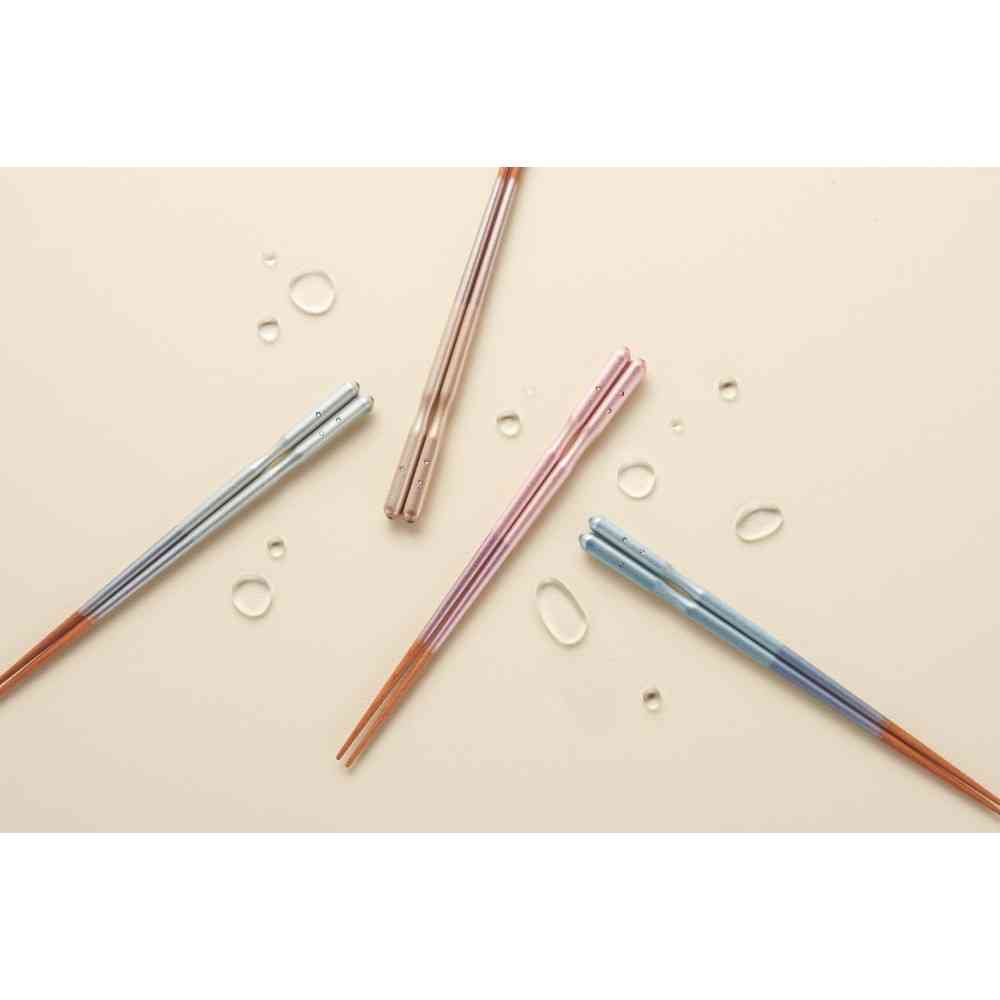 イシダ 箸 エレガンス ピンク 23cm PETケース入り 1膳 ピンク