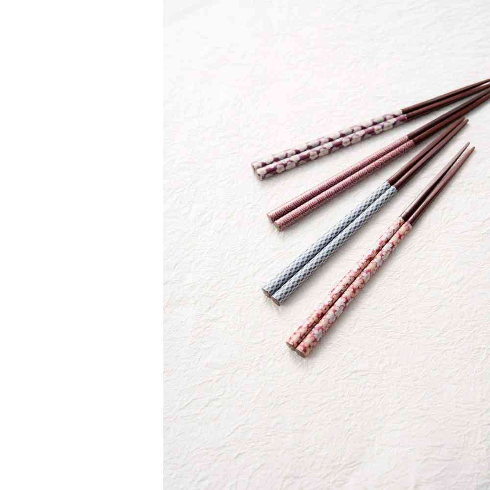 イシダ 箸 ジャパニーズモダン 桜 レッド 23cm PETケース入り 1膳 レッド