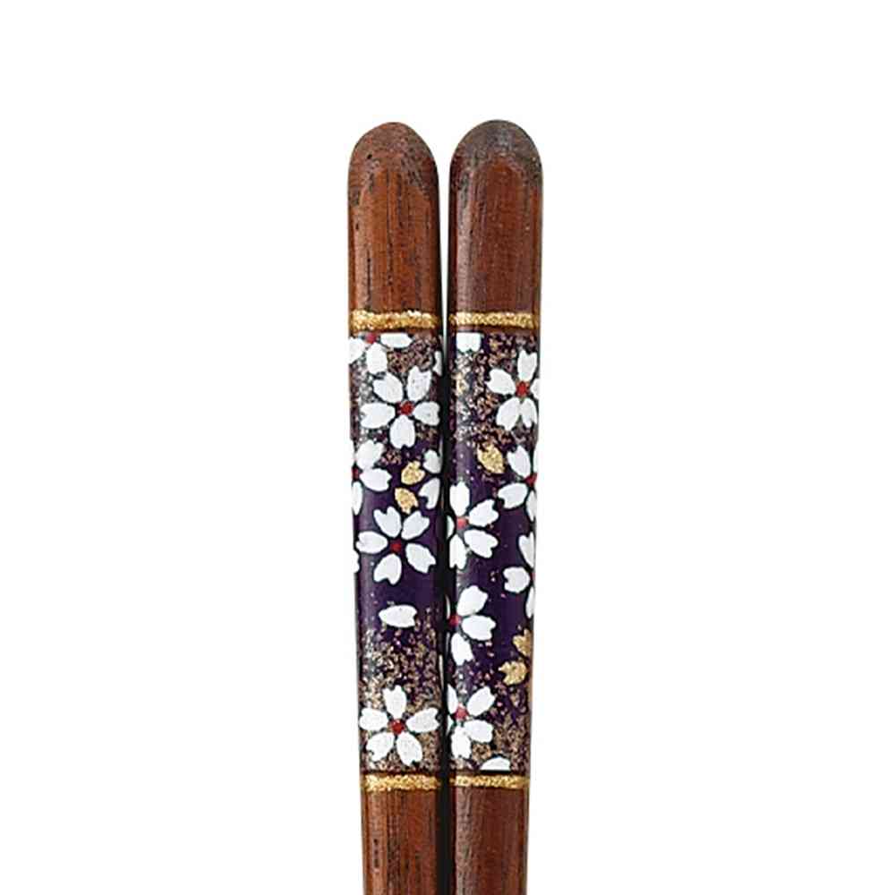 イシダ 箸 漆先角和紙夜桜 1膳