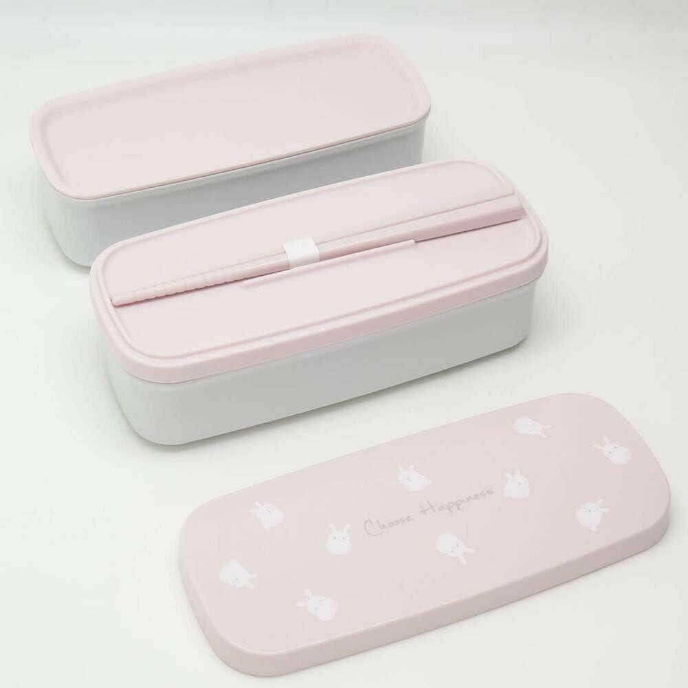 オーエスケー CHSランチボックス二段 ピンク ピンク