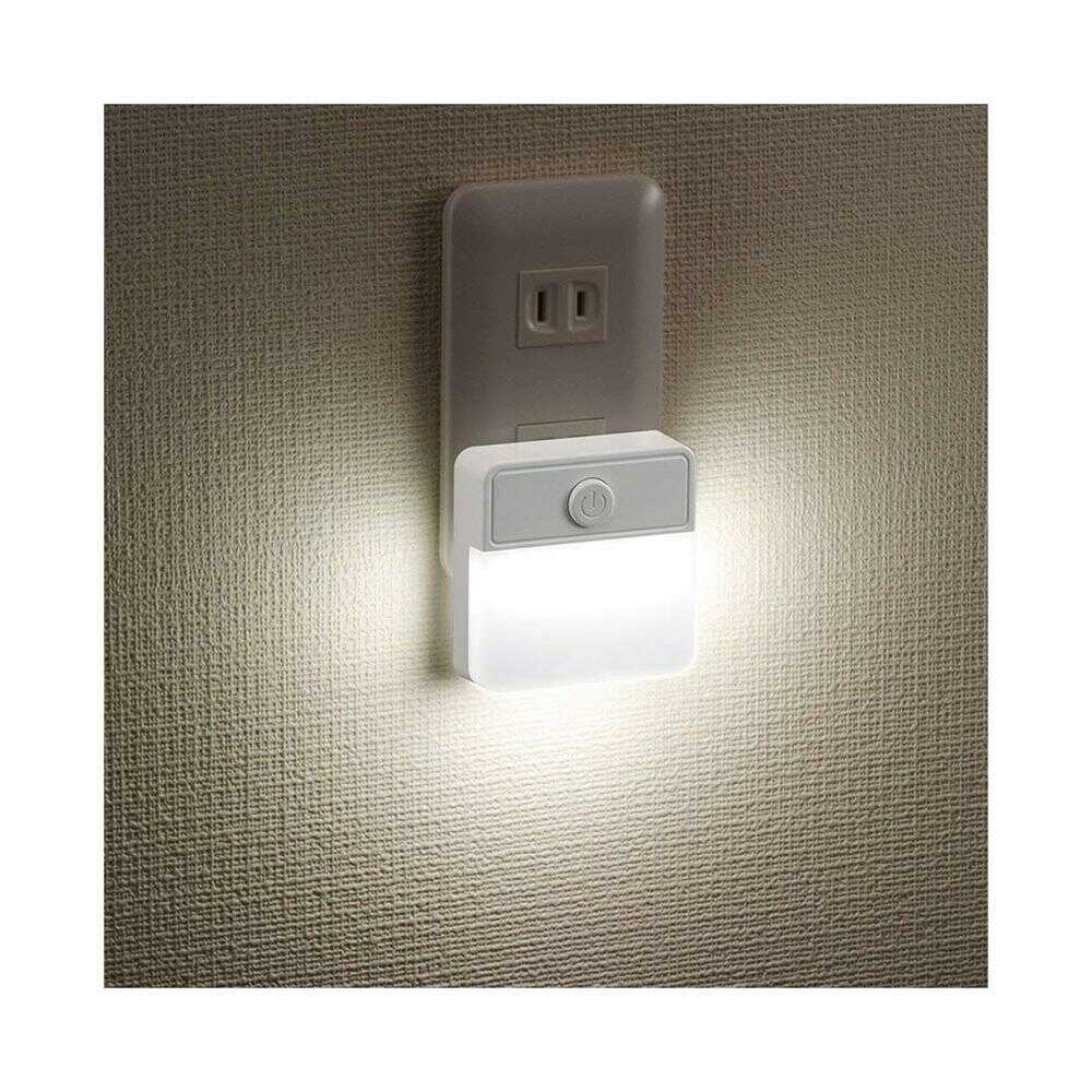 オーム電機 LEDスイッチ式ナイトライト ホワイト