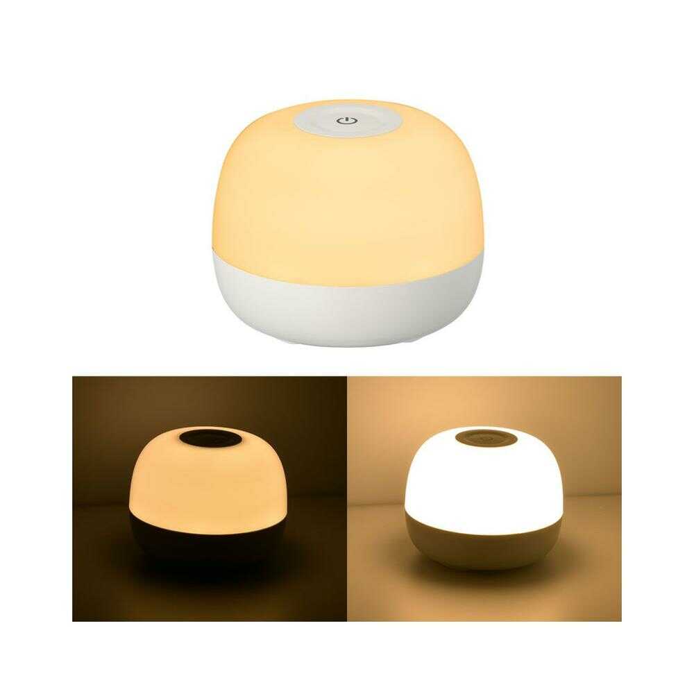 オーム電機 LEDタッチライト 2段階調光 1個 ホワイト