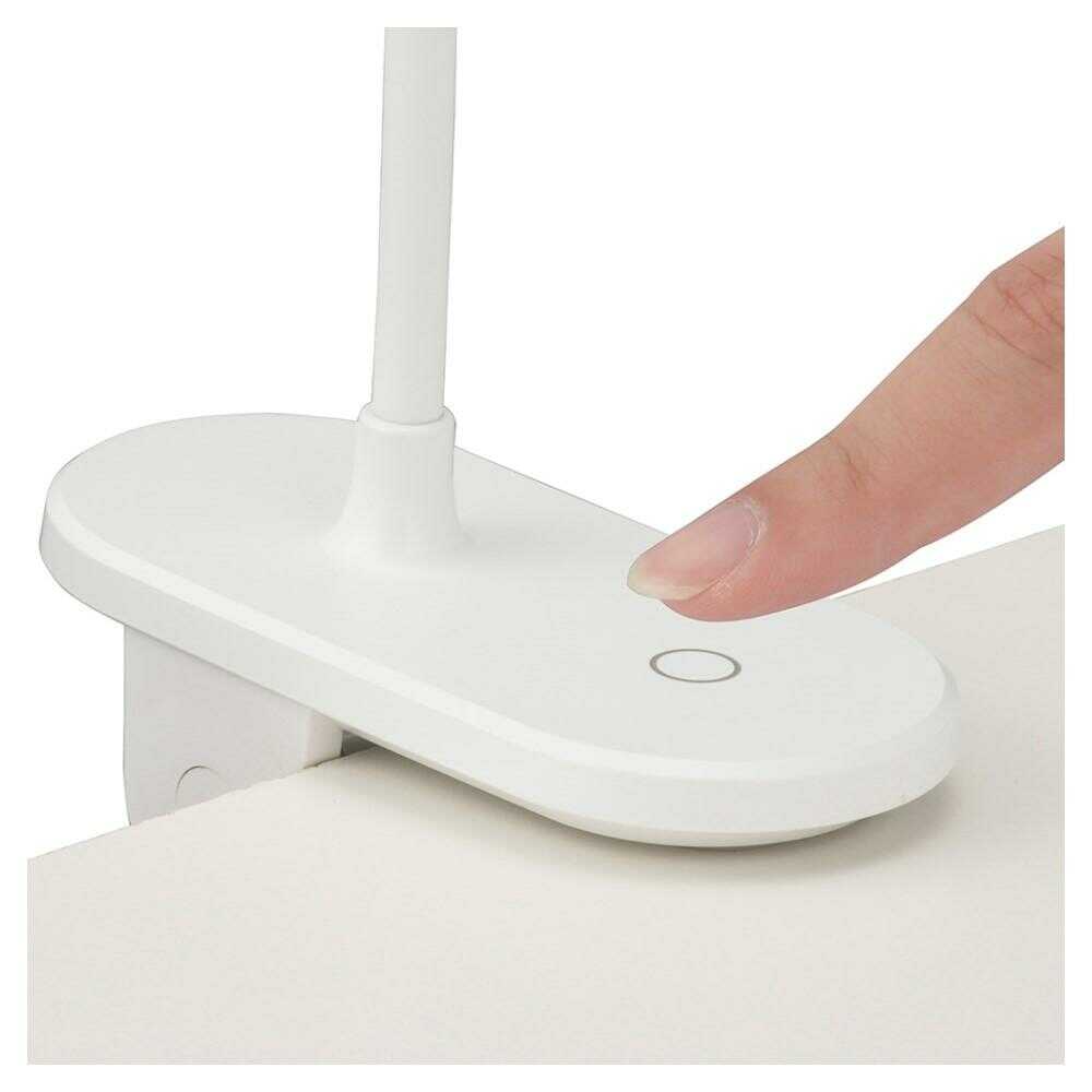 オーム電機 LEDクリップライト 昼白色 1個 ホワイト