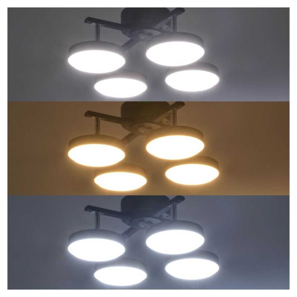 オーム電機 LED4灯ペンダント ダークブラウン