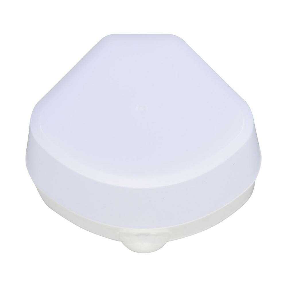 オーム電機 LEDセンサーライト 人感明暗センサー ホワイト