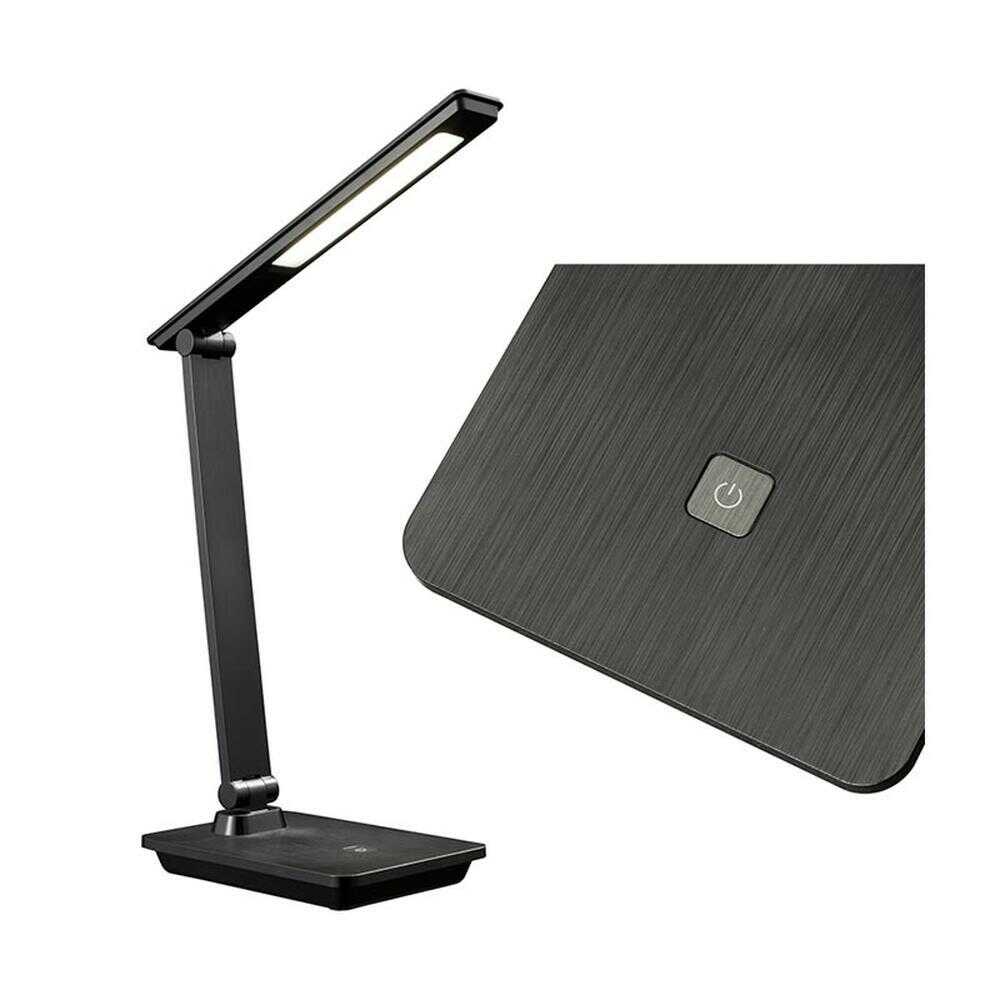 オーム電機 LEDデスクランプ 600lm ブラック ブラック