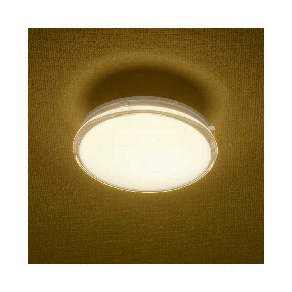 オーム電機 LED薄形ミニシーリングライト 40形 電球色 ホワイト