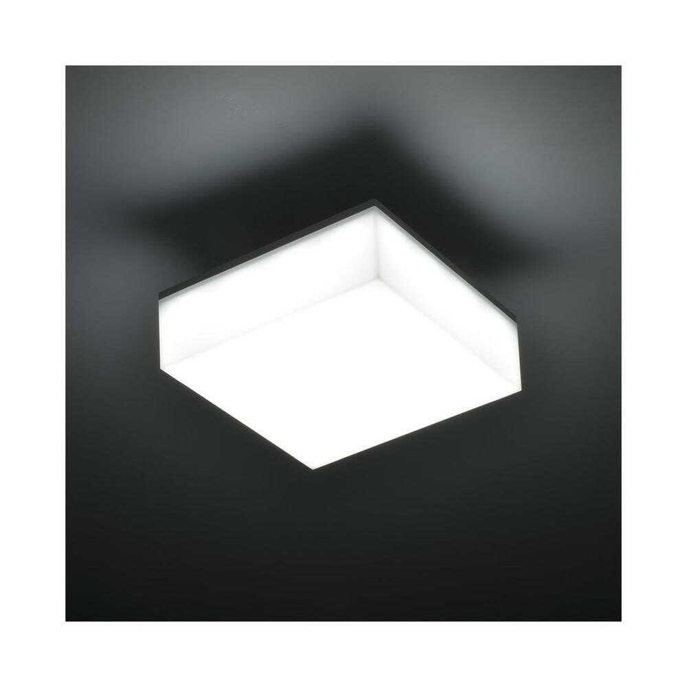 オーム電機 LEDミニシーリングライト 角形 昼光色 ホワイト