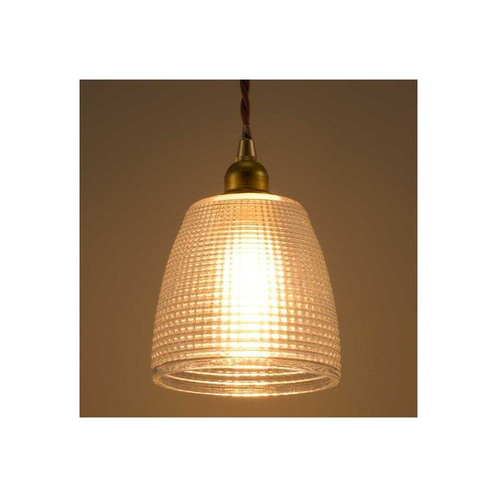 オーム電機 ペンダントライト ガラスセード タイプD ホワイト