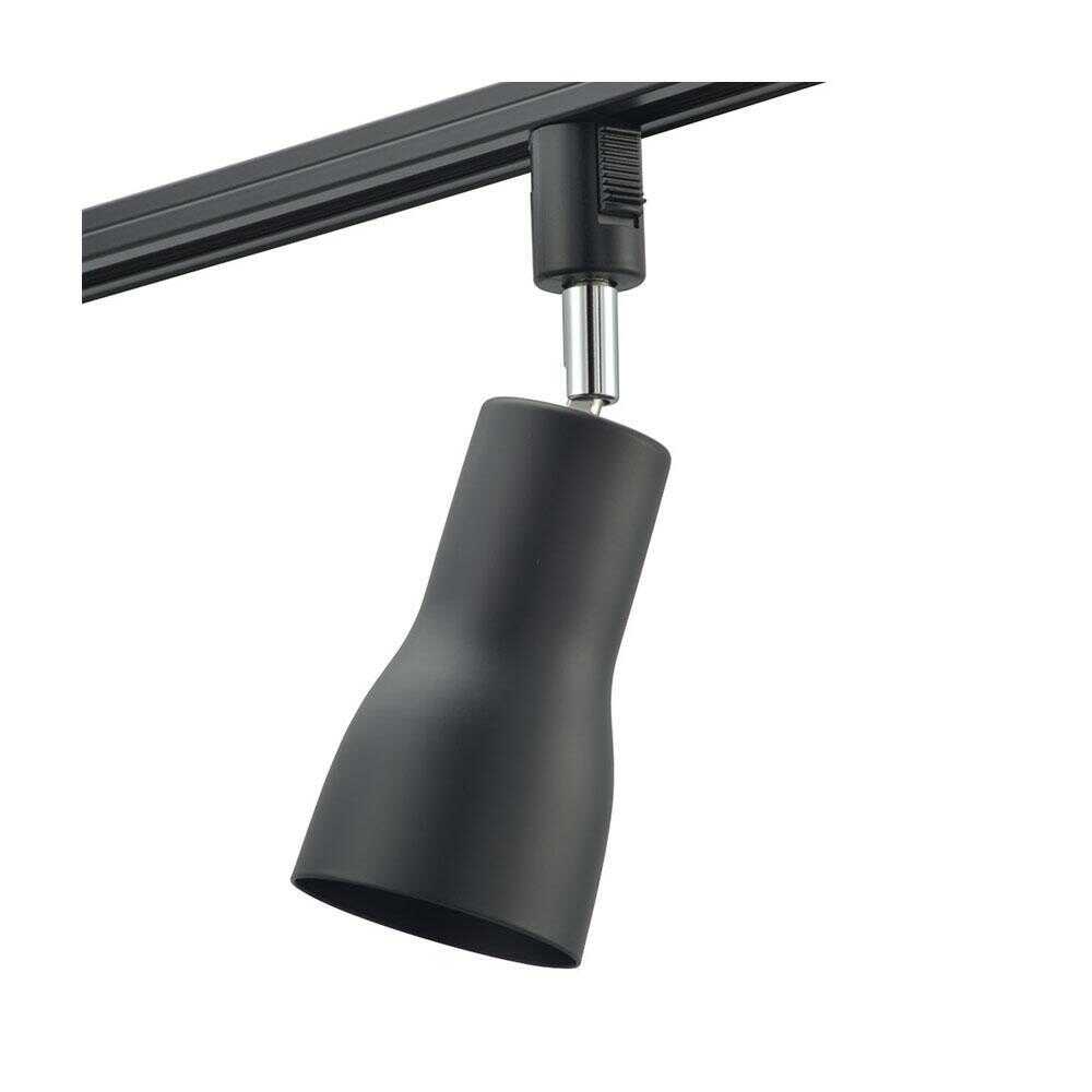 オーム電機 レールライト ライティングダクト用 E26口金 ブラック