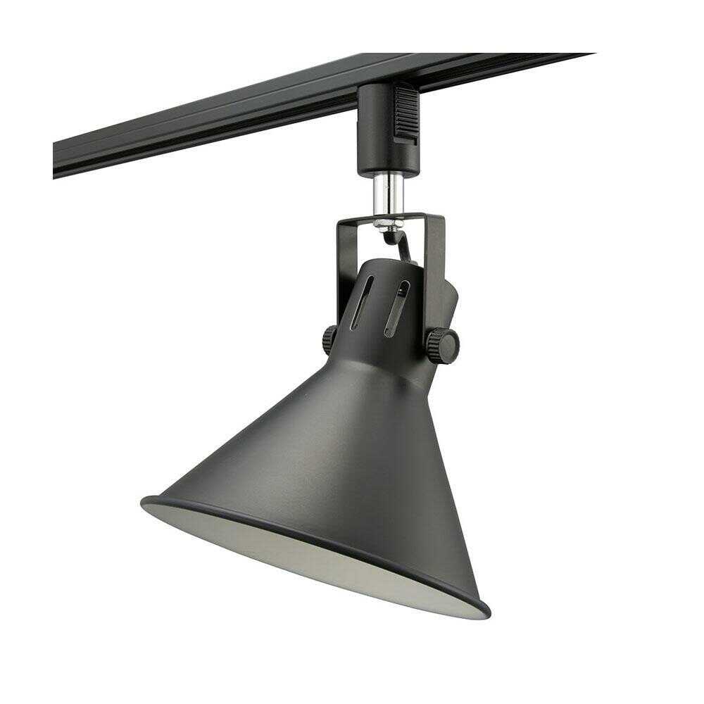 オーム電機 レールライト ライティングダクト用 E26口金 ブラック