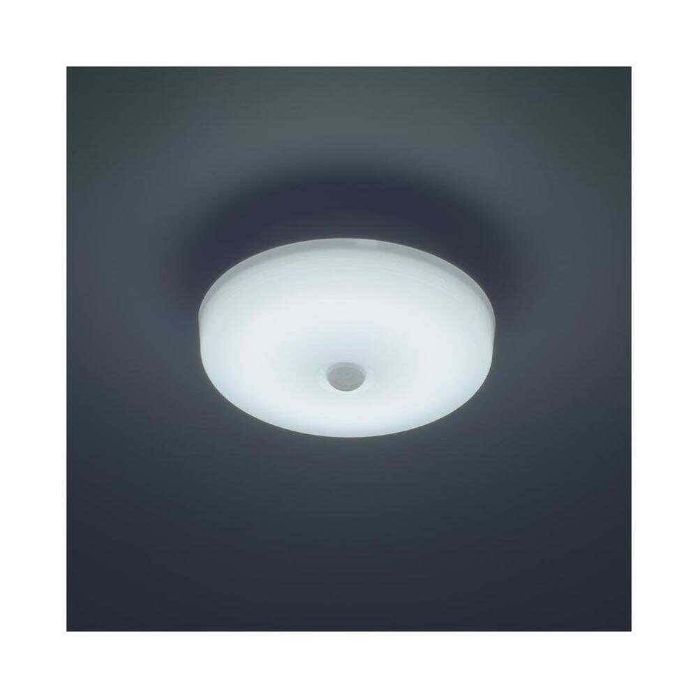 オーム電機 LEDミニシーリングライト センサー60形 昼光色 ホワイト