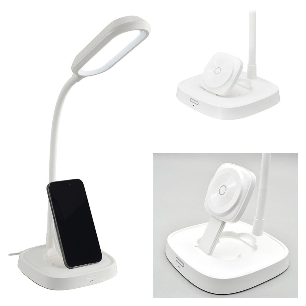 オーム電機 LEDデスクライト ワイヤレス充電