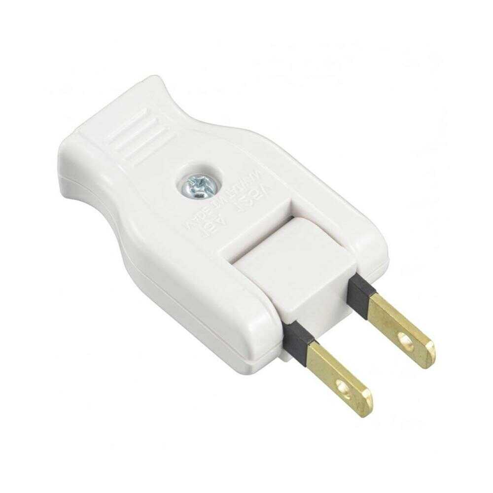 オーム電機 絶縁カバー付ムービープラグ ホワイト