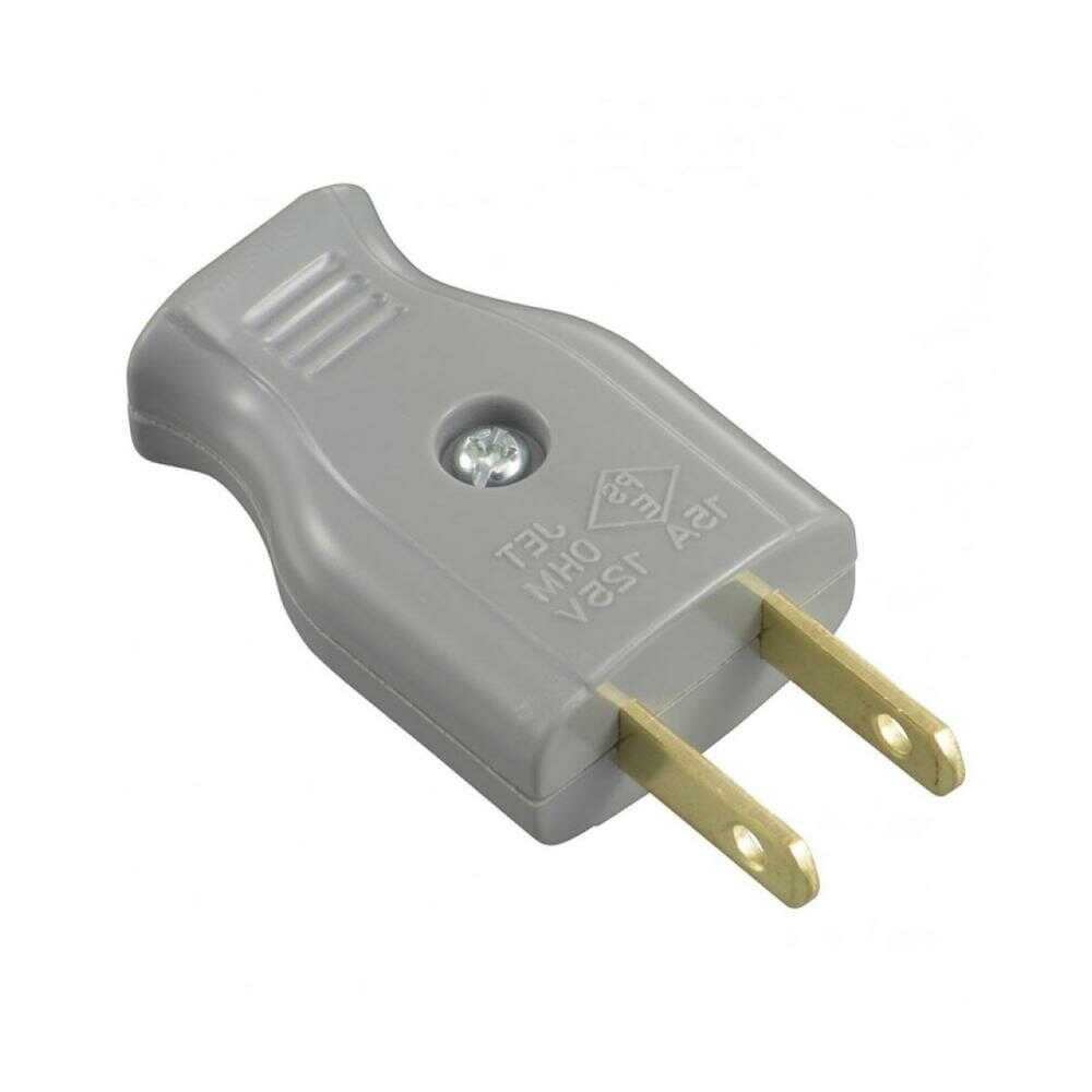オーム電機 差込みプラグ グレー