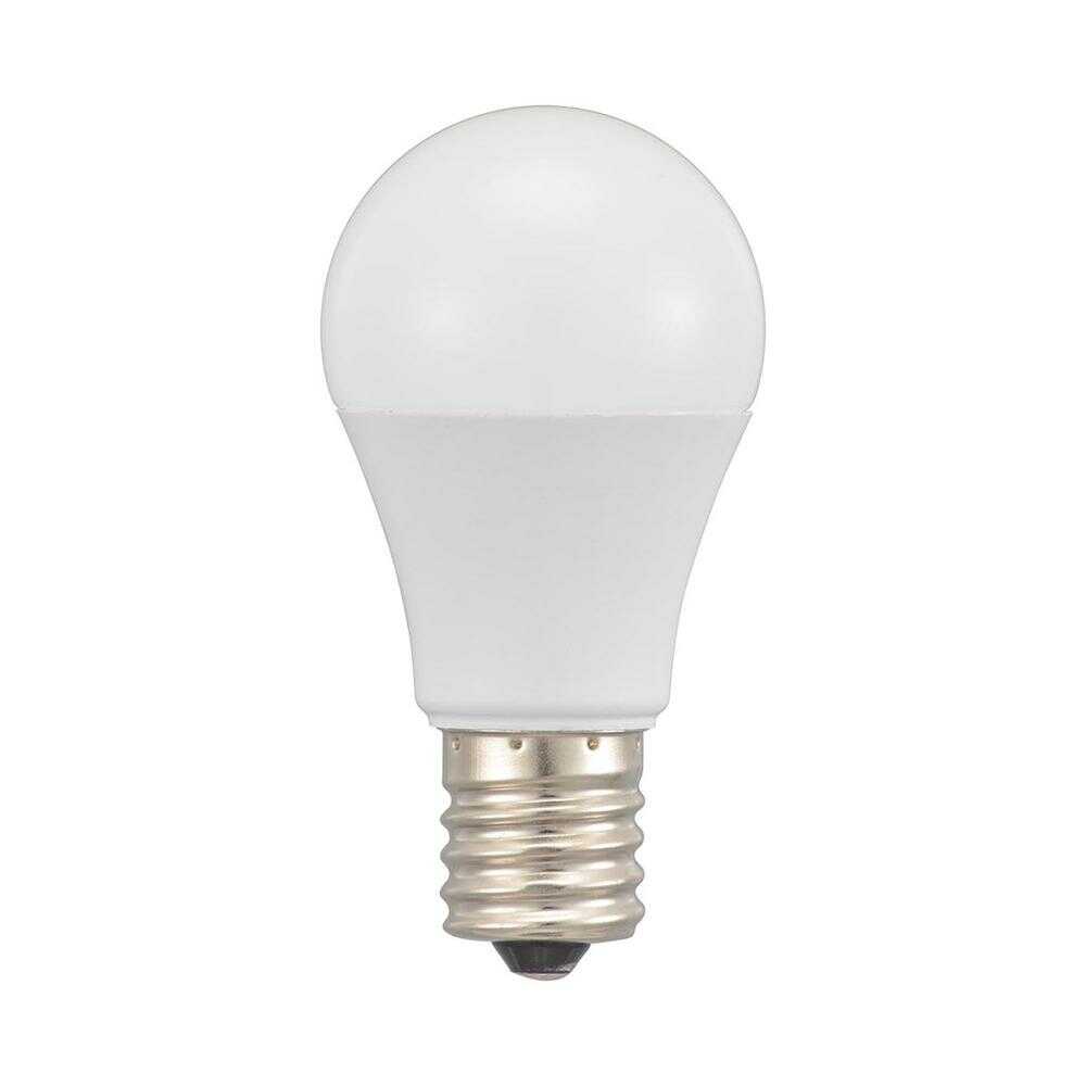 オーム電機 LED電球 小形 E17 25形相当 2個入 昼光色
