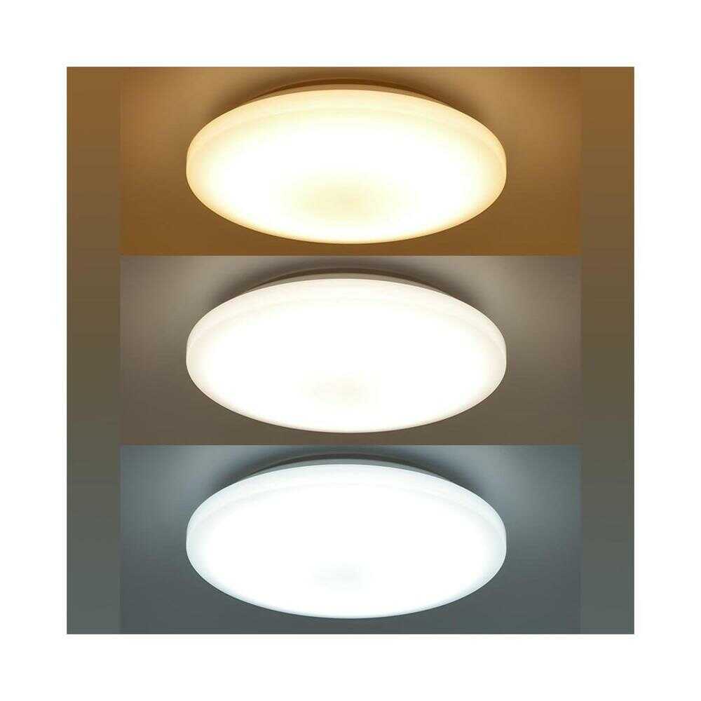 オーム電機 LEDシーリングライト 調光調色 8畳用リモコン付 ホワイト