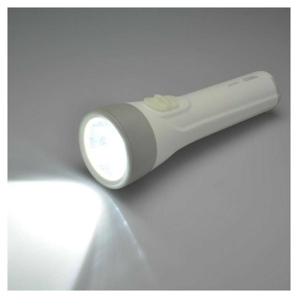 オーム電機 LED懐中ライト 110ルーメン ホワイト