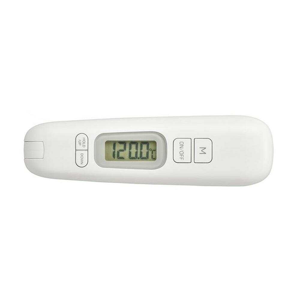 オーム電機 クッキング温度計 折りたたみ式 ホワイト