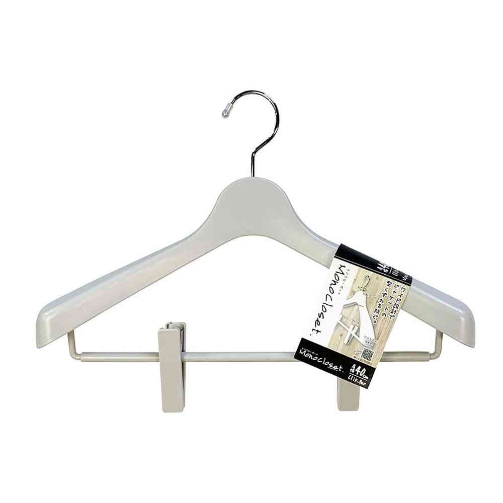 シンコハンガー モノクローゼット スーツハンガークリップ40 グレー グレー