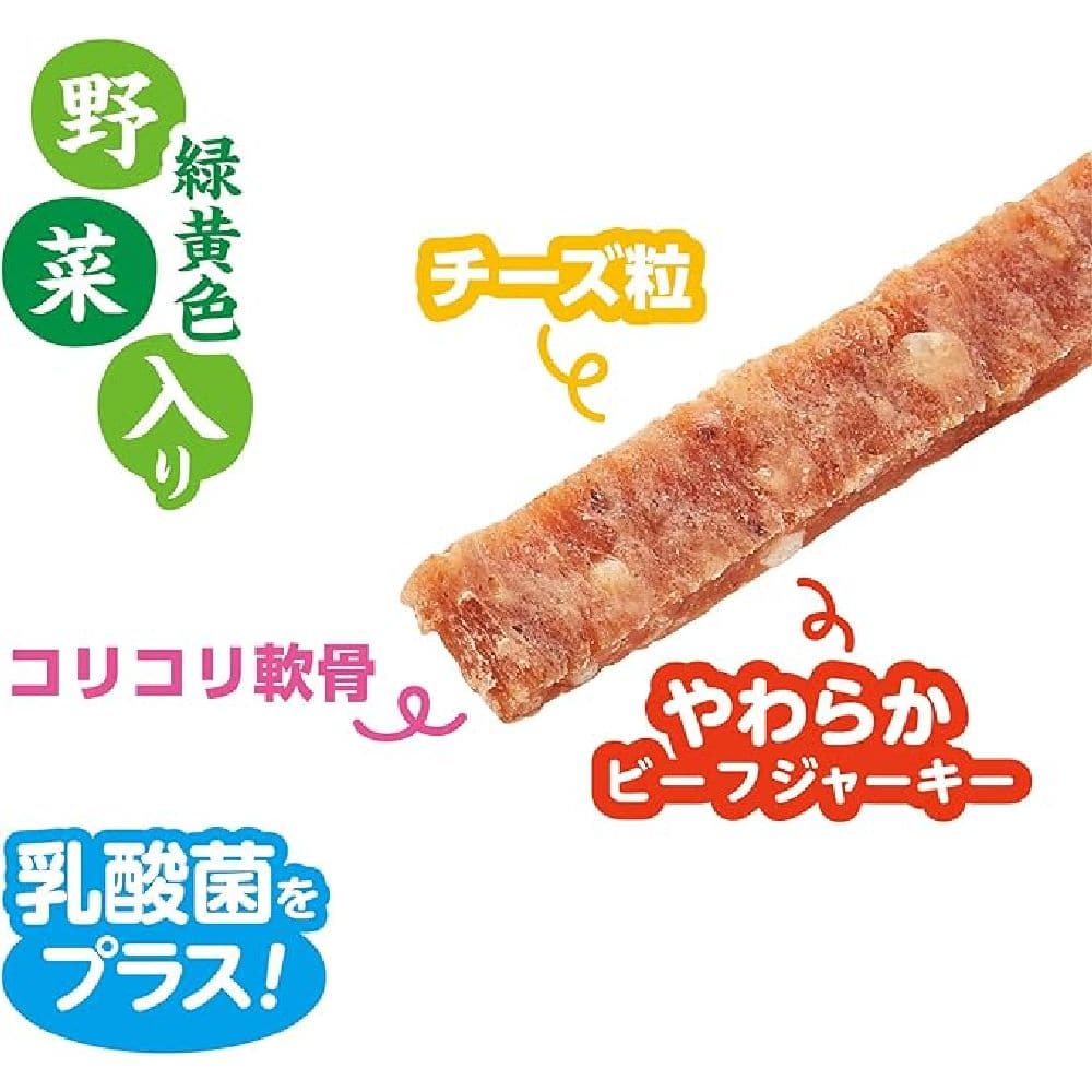 マルカン サンライズ ゴン太のうま味牛とチーズ&つぶつぶ軟骨入りジャーキー 緑黄色野菜入り 420g