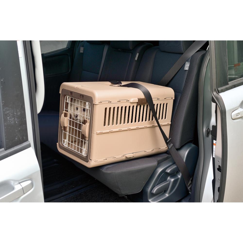 キャンピングキャリー 折りたたみ M ダークブラウン メーカー直送▼返品・キャンセル不可【他商品との同時購入不可】