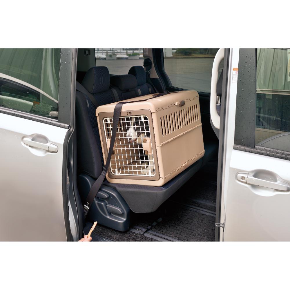 キャンピングキャリー 折りたたみ L ダークブラウン メーカー直送▼返品・キャンセル不可【他商品との同時購入不可】