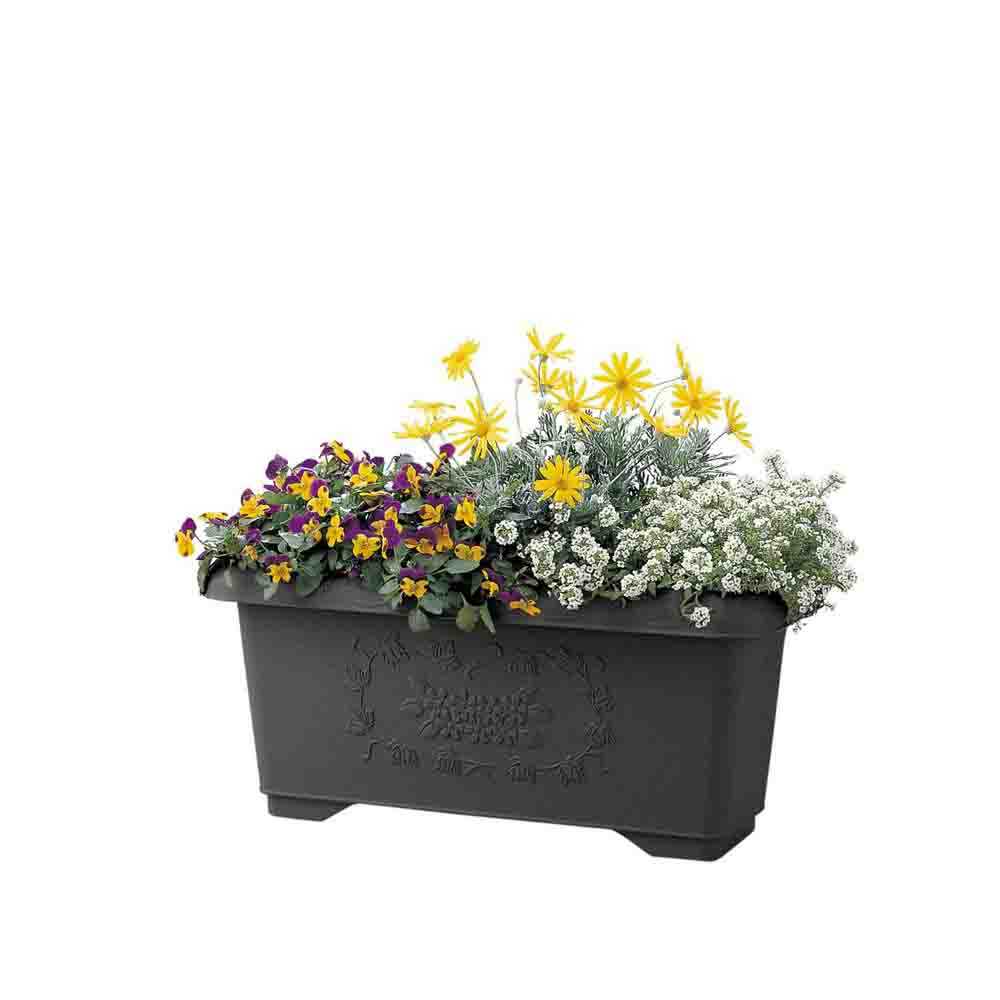 リッチェル ハナール深型プランター60型 1個 ダークグレー