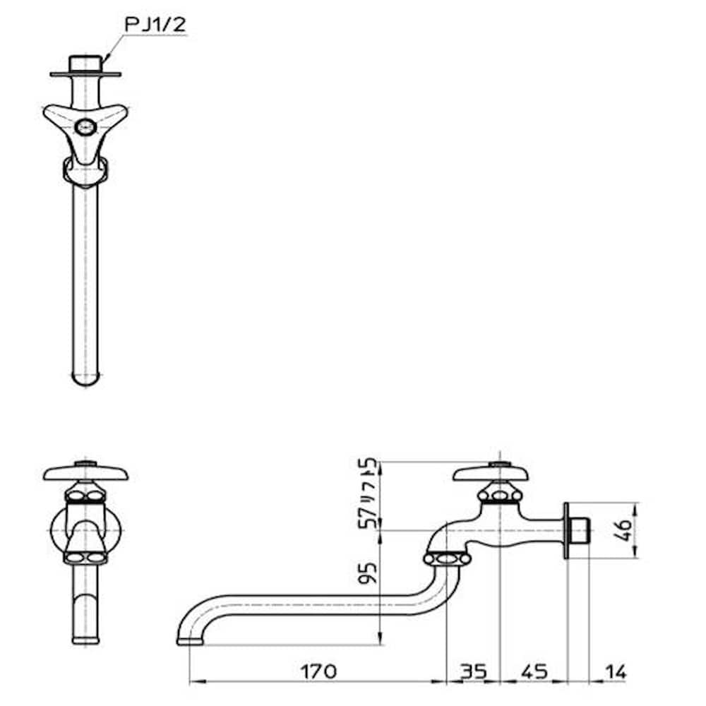 三栄 SANEI 自在水栓 JA10E-13 【直送品】 返品・キャンセル・他商品と同時購入は不可