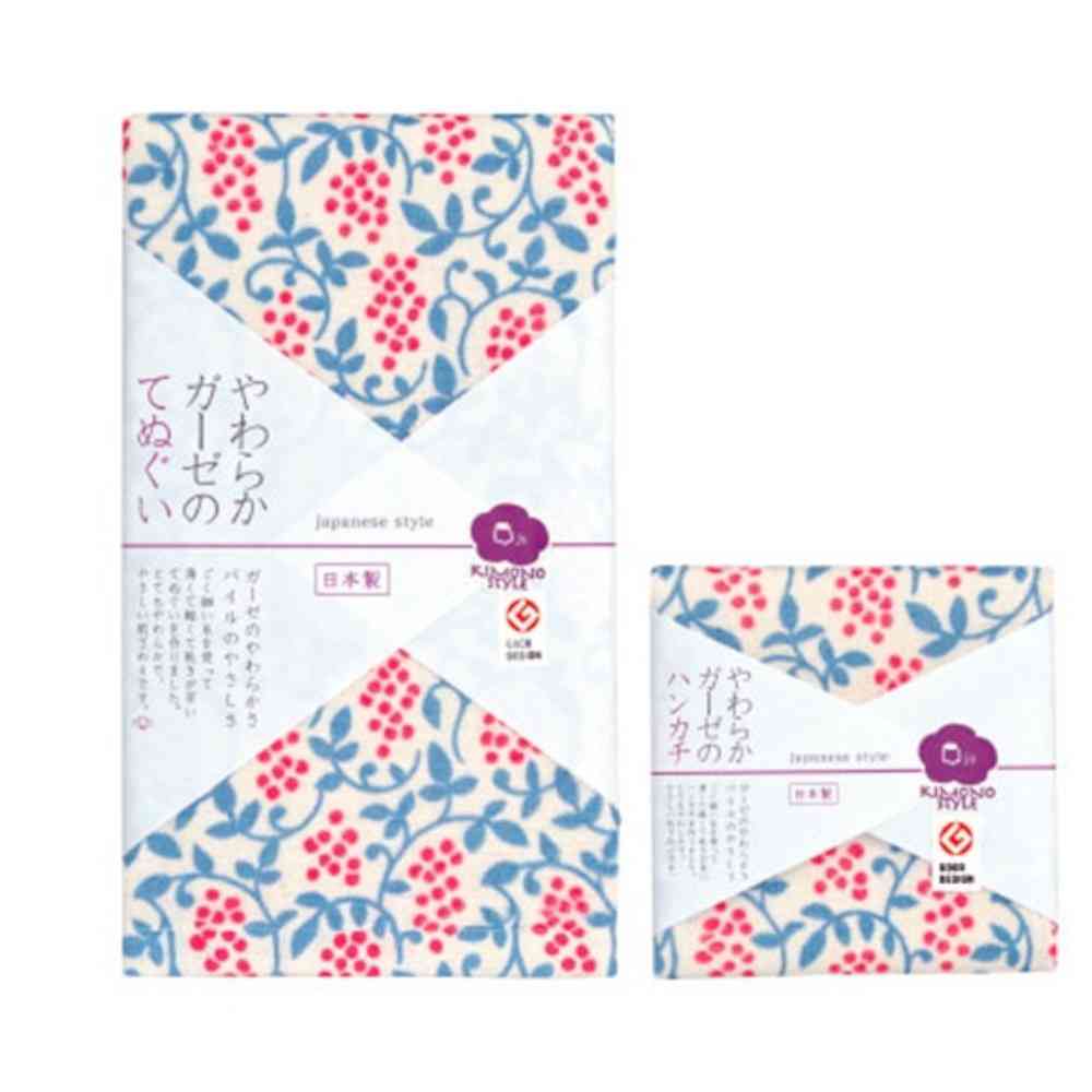 日繊商工 ジャパニーズスタイル 実と唐草 てぬぐい 1枚