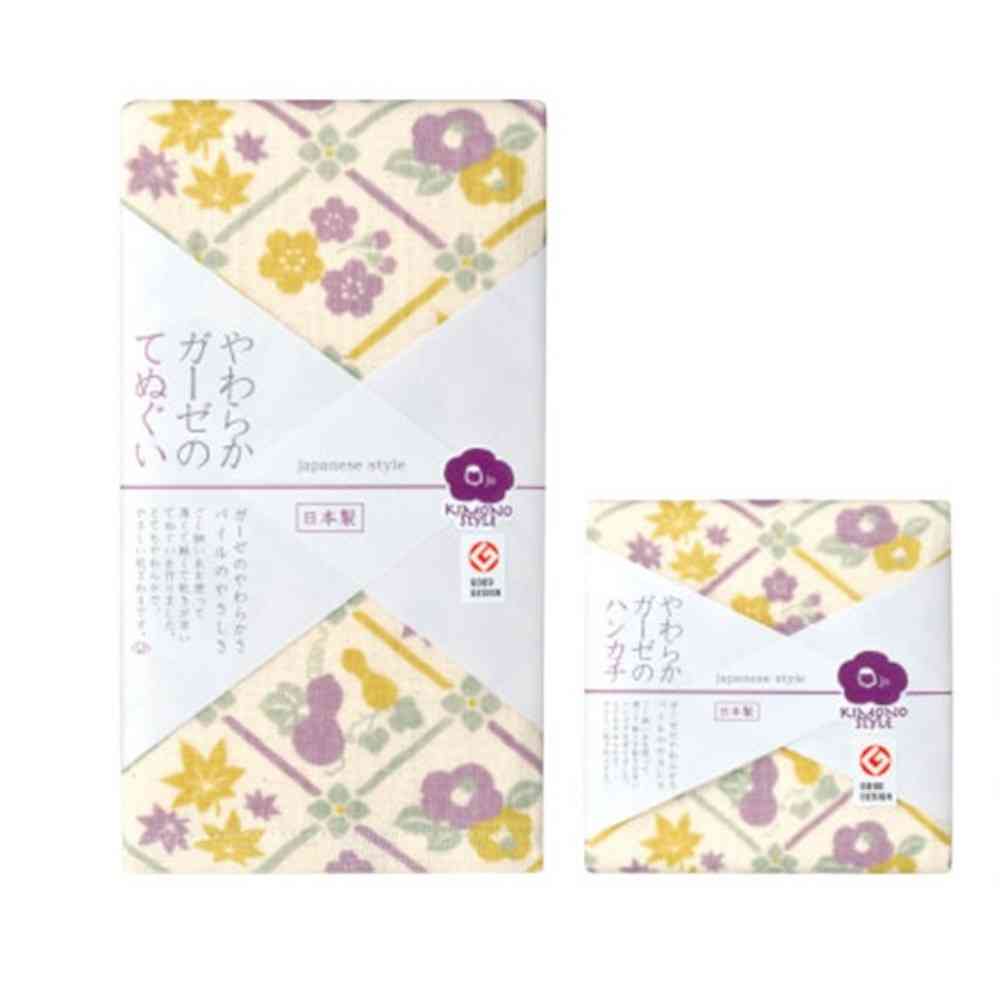 日繊商工 ジャパニーズスタイル 四季菱 ハンカチ 1枚