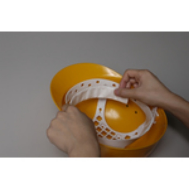 バイリーン 汗とりパッド ヘルメット用 弱粘着タイプ (100本入) 【直送品】 返品・キャンセル・他商品と同時購入は不可