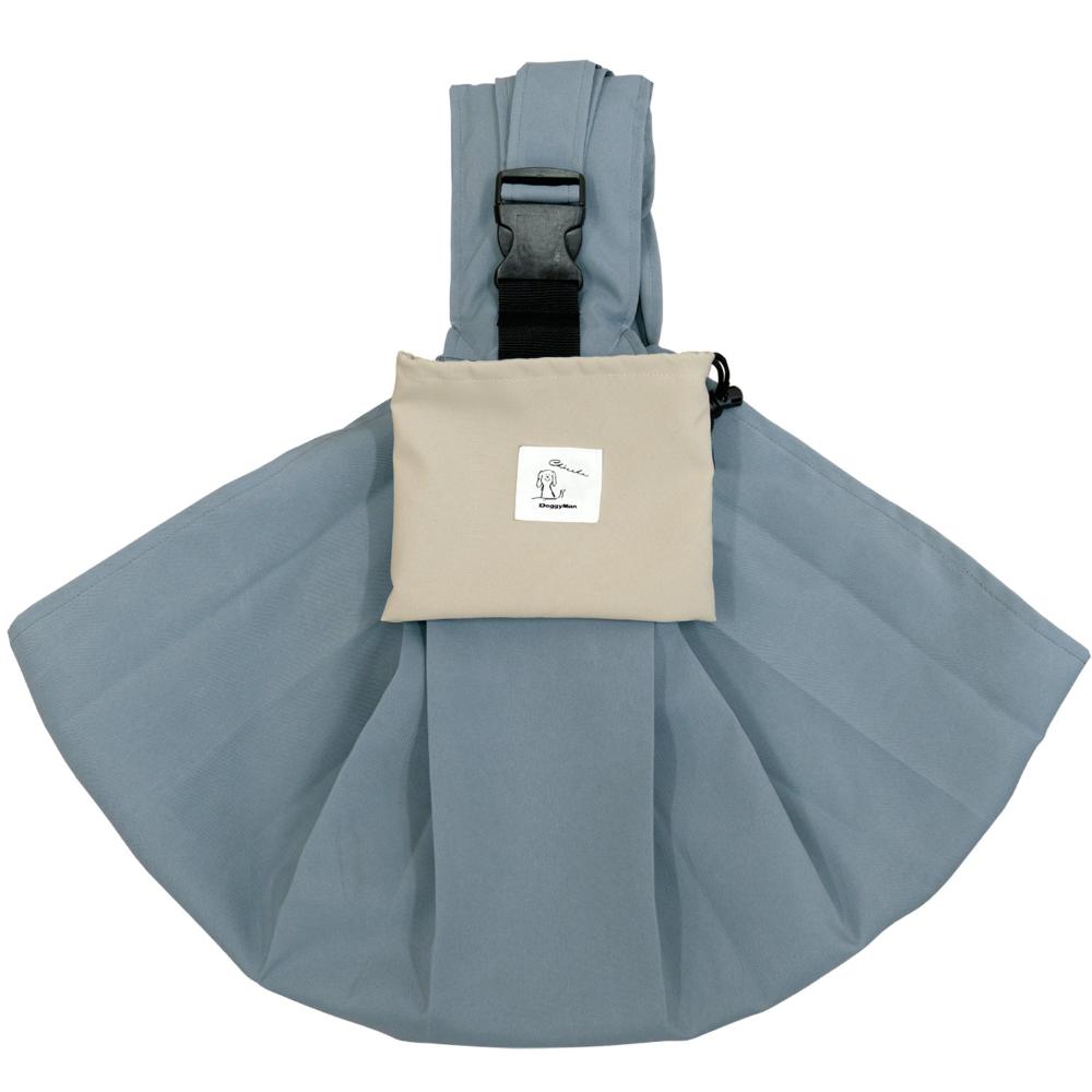 Chiccha!パパッとたためる スリングキャリーブルーグレー メーカー直送 ▼返品・キャンセル不可【他商品との同時購入不可】