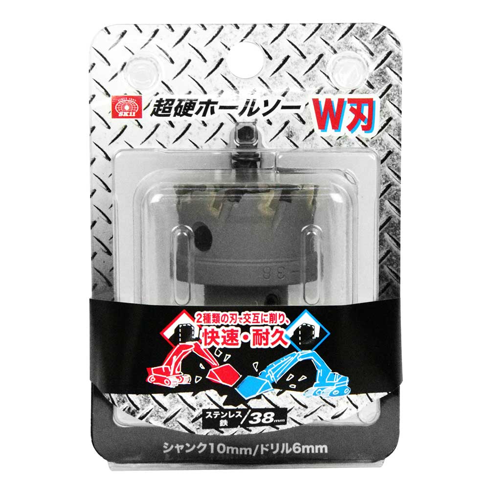 超硬ホールソー W刃 STH-38 【直送品】 返品・キャンセル・他商品と同時購入は不可