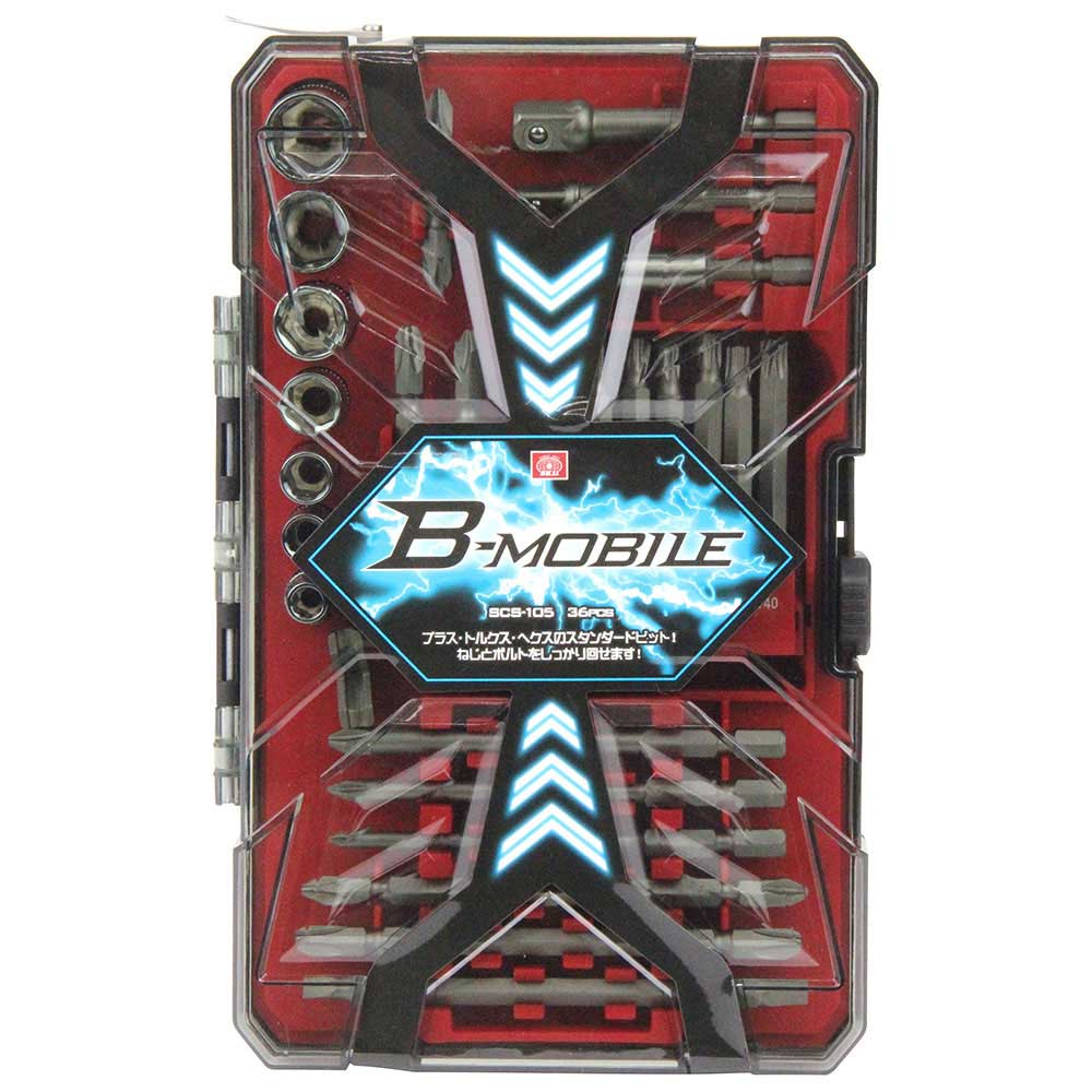 B-Mビットセット36Pcs SCS-105 メーカー直送 ▼返品・キャンセル不可【他商品との同時購入不可】