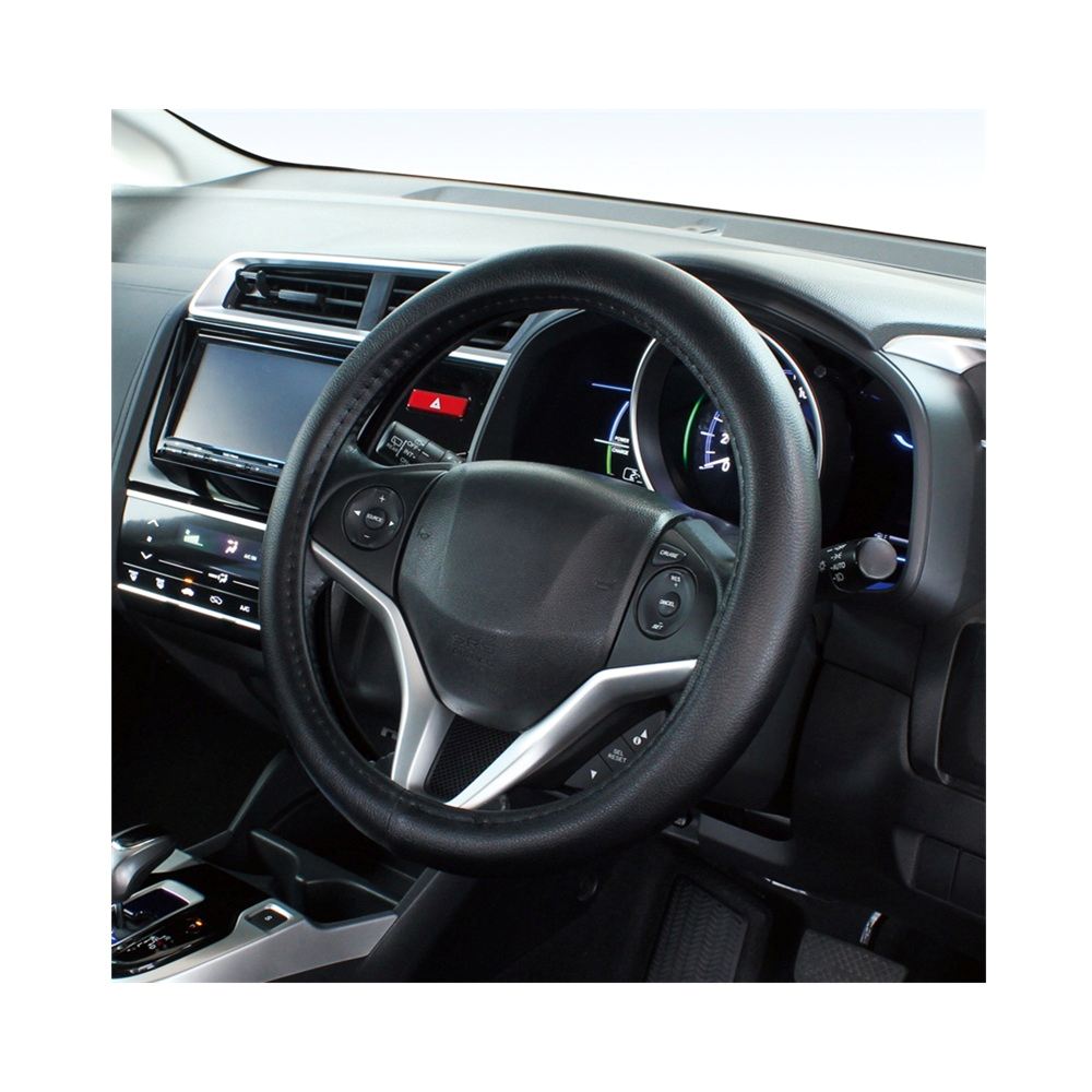 槌屋ヤック かぽっとハンドルカバーベーシックレザー ブラックS KCL106