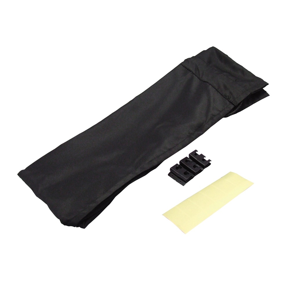 槌屋ヤック どこでもカーテン2ブラック LS136