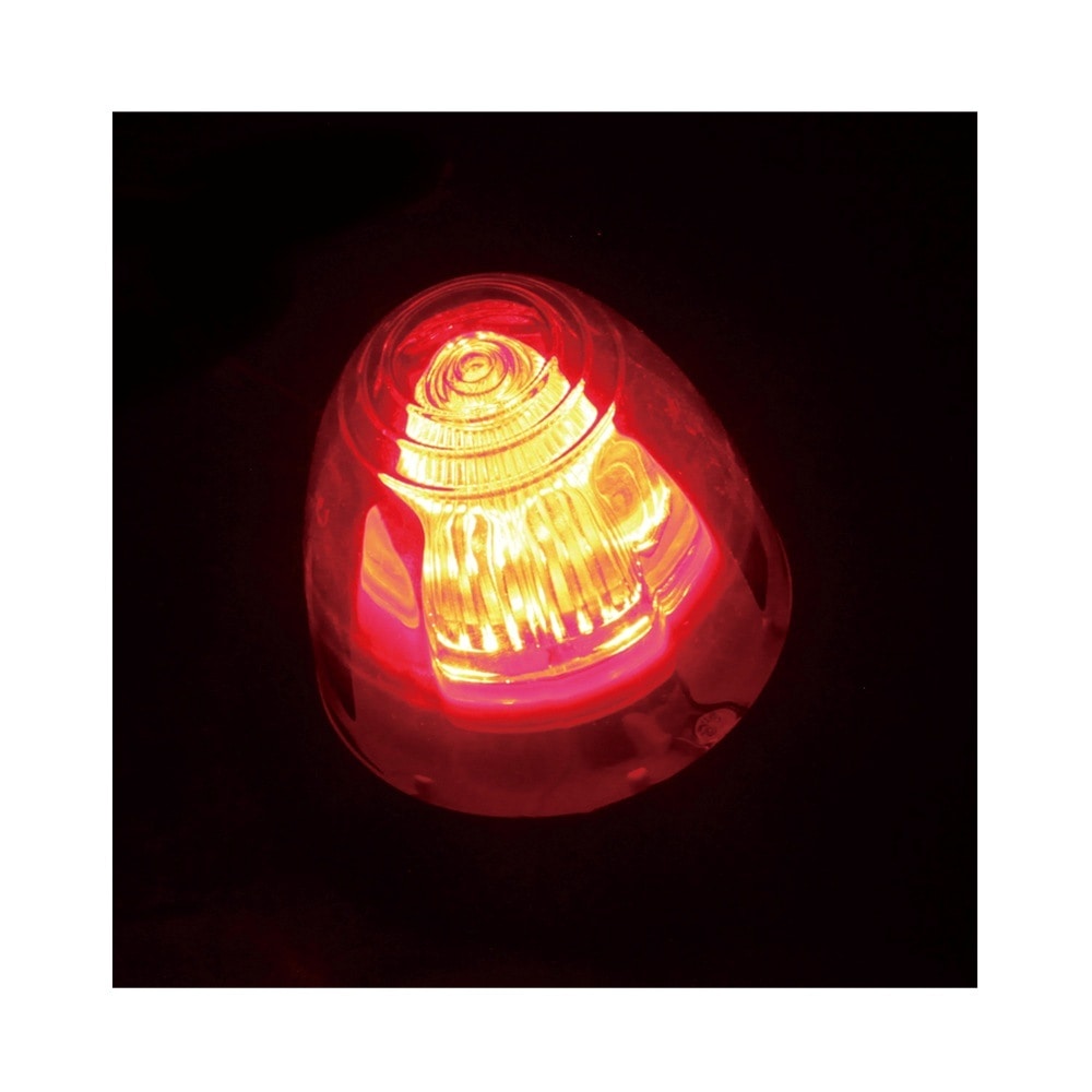 槌屋ヤック LEDドームマーカー 24V レッド CE453