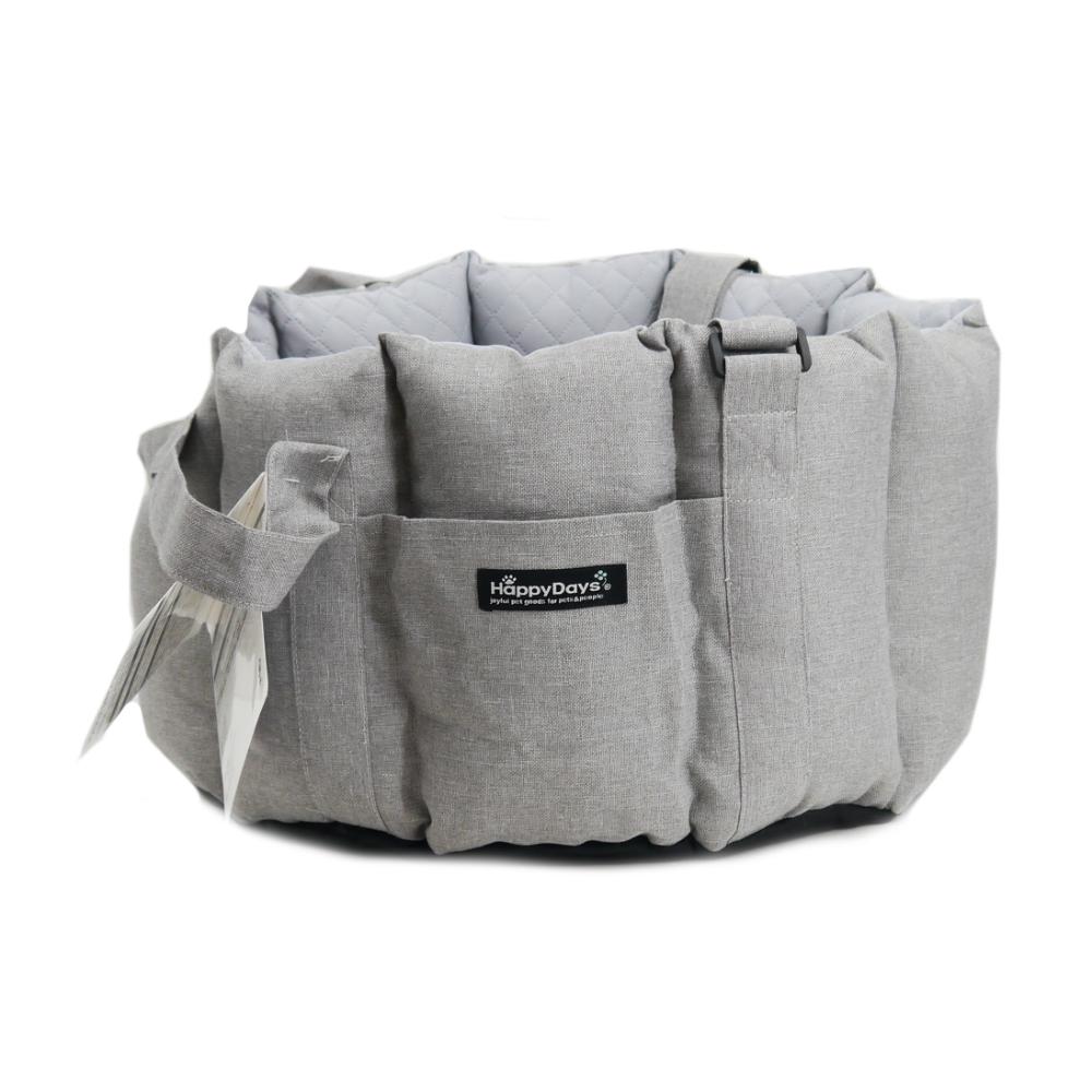 HappyDays ドライブベッド&キャリー グレー メーカー直送 ▼返品・キャンセル不可【他商品との同時購入不可】